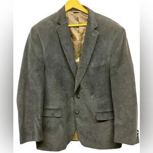 Lauren Ralph Lauren Two-Button Black
Corduroy Mens Blazer Suede Elbow Patch 46L